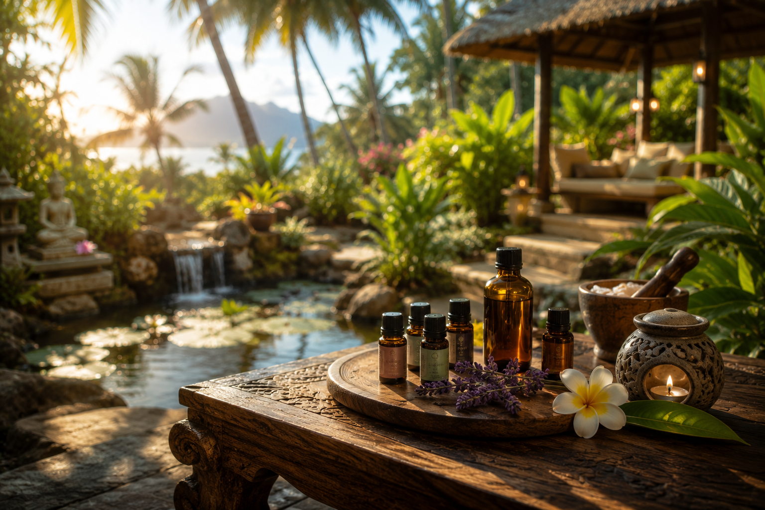 Bilan aromatique personnalisé et synergies sur mesure – Samana Retreat Maurice