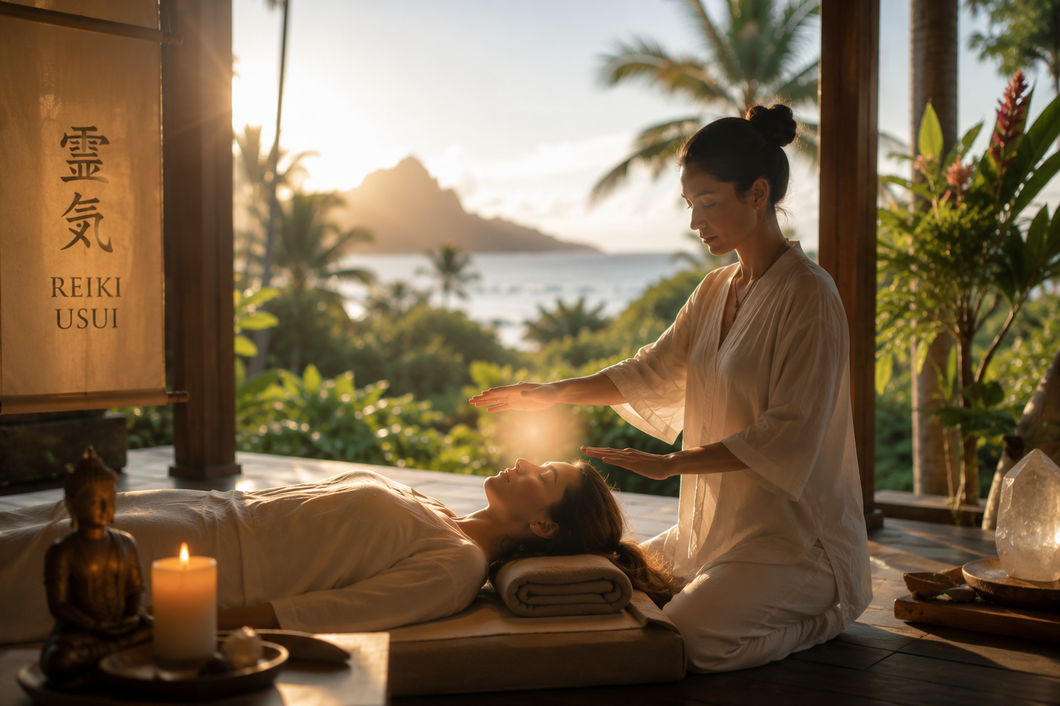 Séance Reiki harmonisation chakras – Samana Retreat Grand Baie Maurice